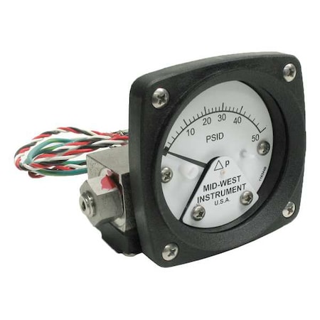 Differential Pressure Gauge and Switch MPN:120SA-00-O-AA-50P