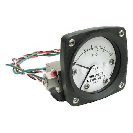 Differential Pressure Gauge and Switch MPN:120SA-00-O-AA-5P