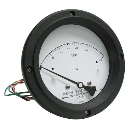 Differential Pressure Gauge and Switch MPN:120SC-00-O-AA-30P