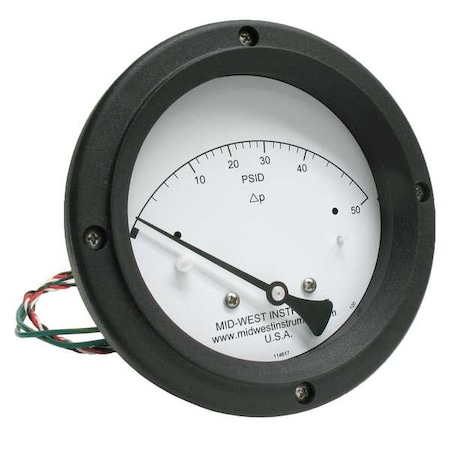 Differential Pressure Gauge and Switch MPN:120SC-00-O-AA-50P