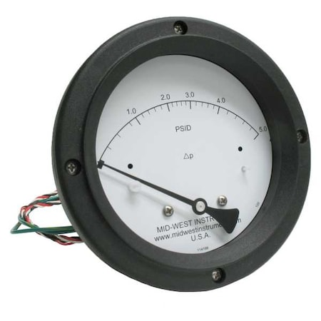 Differential Pressure Gauge and Switch MPN:120SC-00-O-AA-5P