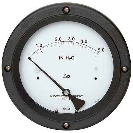 Pressure Gauge, 0 to 5 In H2O MPN:130-0110