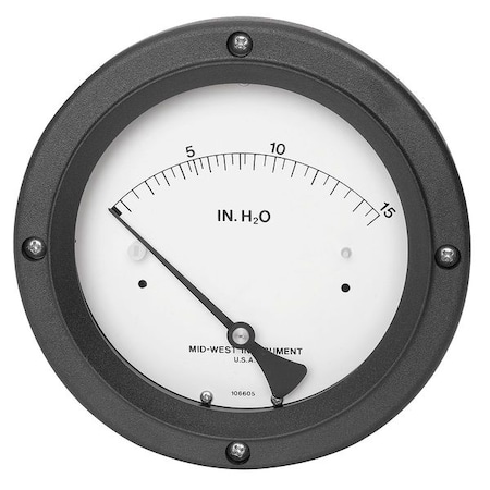 Pressure Gauge, 0 to 15 In H2O MPN:130-0112