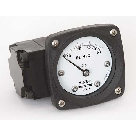 Pressure Gauge, 0 to 50 In H2O MPN:142-AA-00-OO-50H