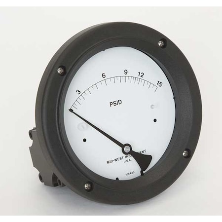 Pressure Gauge, 0 to 15 psi MPN:142-AC-00-OO-15P