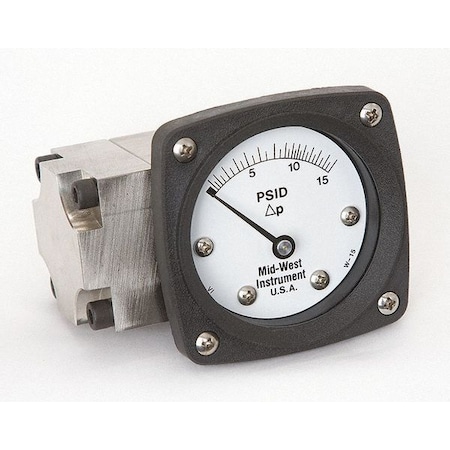 Pressure Gauge, 0 to 15 psi MPN:142-SA-00-OO-15P