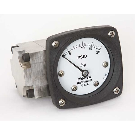 Pressure Gauge, 0 to 20 psi MPN:142-SA-00-OO-20P