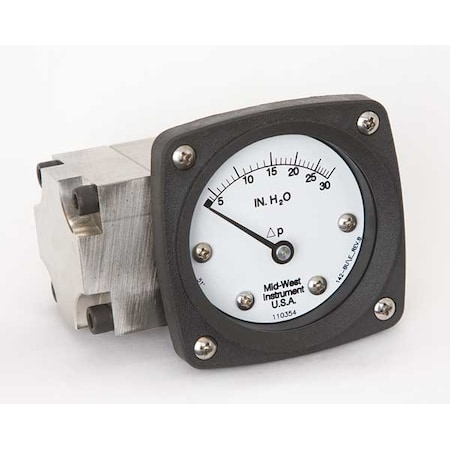 Pressure Gauge, 0 to 30 In H2O MPN:142-SA-00-OO-30H