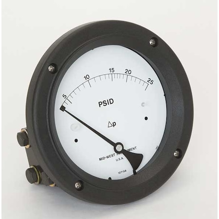Pressure Gauge, 0 to 25 psi MPN:142-SC-00-OO-25P