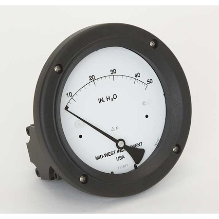 Pressure Gauge, 0 to 50 In H2O MPN:142-SC-00-OO-50H
