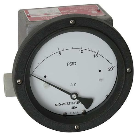 Pressure Gauge, 0 to 100 psi MPN:220-SC-02-O(AAA)-100P
