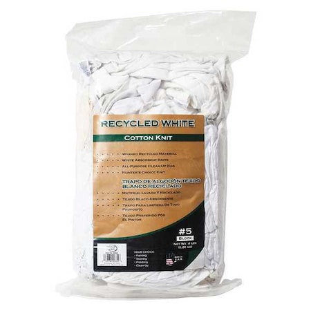 Cotton Cleaning Cloth 4 lb., White MPN:46217