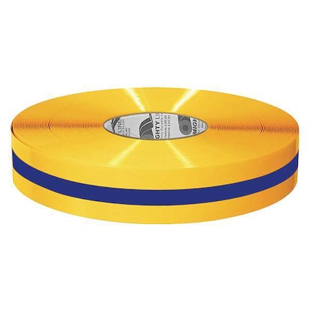 Industrial Safety Floor Marking Tape Vinyl Yellow/Blue, 2