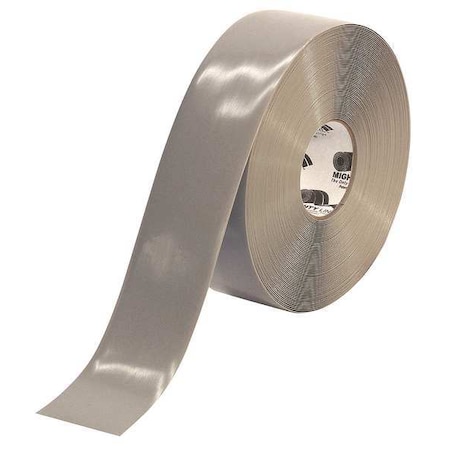 Industrial Safety Floor Marking Tape Vinyl Gray, 3