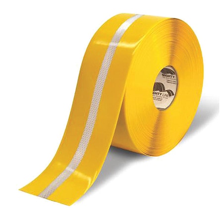 Industrial Safety Floor Marking Tape PVC Yellow, 4