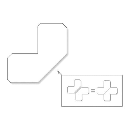 Half Angle, Solid, White, 2