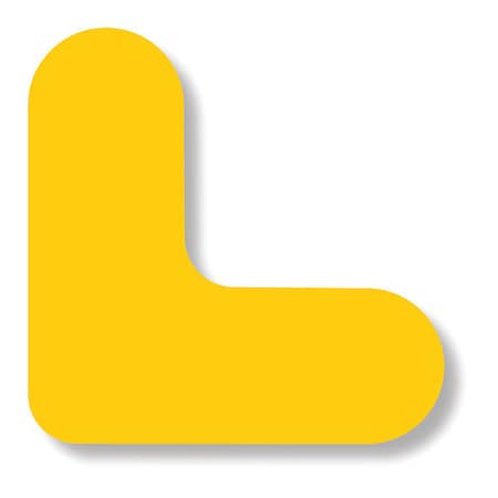 Mini Corner Line Floor Marking Tape PVC Yellow, 3/4