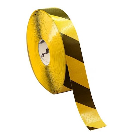 Floor marking, Black/Yellow, 2inx2in, Roll MPN:MTH270