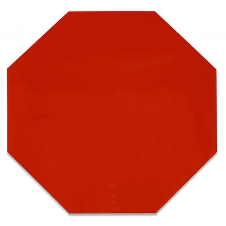Floor Tape, Red, 9.5inx9.5in, Octagon, PK20 MPN:OCT10R