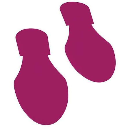 Footprint Floor Marking Tape Vinyl Purple, 3-1/2