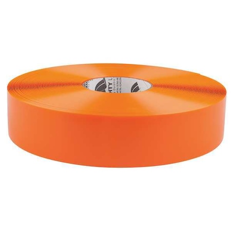 Floor Marking Tape, Vinyl, Solid, Orange, 2 in W., 50 mil Thickness MPN:2RO
