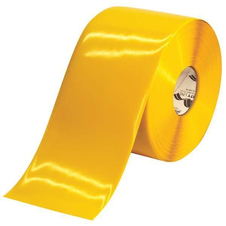 Floor Marking Tape, Rubber, No Legend, Yellow, 6 in W. MPN:6RY