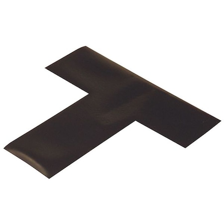 Floor Marking Tape, vinyl, Solid, Black, 2 in W., 55 mil Thickness, 100 PK MPN:BLKT