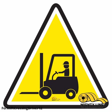 Forklift Crossing with Driver, Floor Mar, FORKLIFTCROSSINGDRIVER12 MPN:FORKLIFTCROSSINGDRIVER12