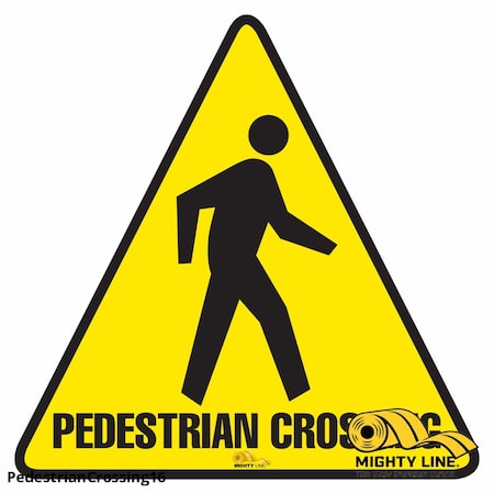 Pedestrian Crossing Floor Sign, Floor Ma, PEDESTRIANCROSSING16 MPN:PEDESTRIANCROSSING16