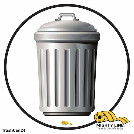 Trash Can, Floor Sign, Industrial Streng, TRASHCAN24 MPN:TRASHCAN24