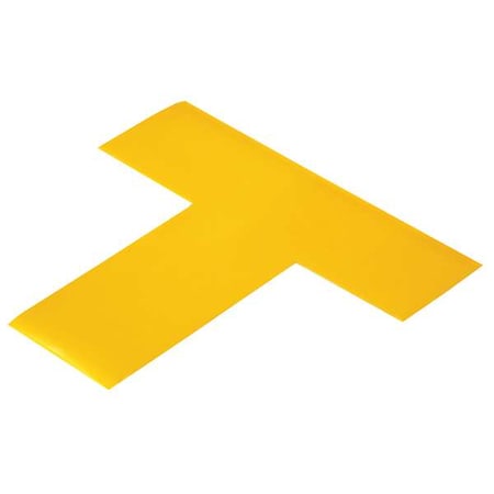Floor Marking Tape, vinyl, Solid, Yellow, 2 in W., 55 mil Thickness, 100 PK MPN:YELLOWT