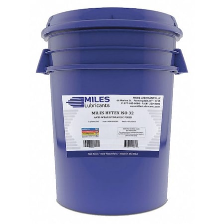 5 gal Pail, Hydraulic Oil, 32 ISO Viscosity, 10W SAE MPN:M001000503