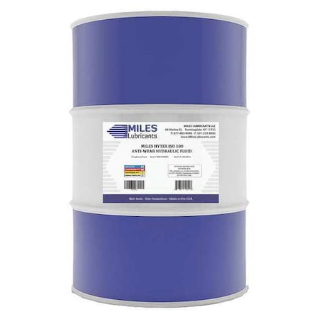 55 gal Drum, Hydraulic Oil, 100 ISO Viscosity, 30W SAE MPN:M001000801