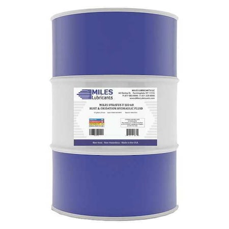 55 gal R&O Oil Drum 68 ISO Viscosity, 20W SAE, Amber MPN:M0010020093