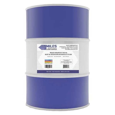 55 gal R&O Oil Drum 46 ISO Viscosity, 20W SAE, Amber MPN:M0010020097