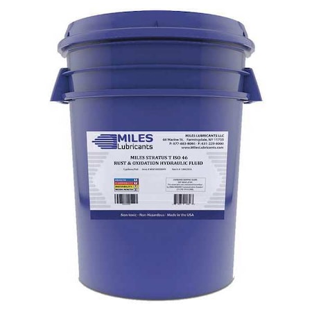 5 gal R&O Oil Pail 46 ISO Viscosity, 20W SAE, Amber MPN:M0010020099