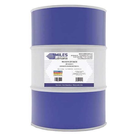 SB Motor Oil, 5W-30, Synthetic, 55 Gal. MPN:M00100201
