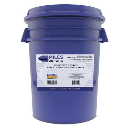 5 gal R&O Oil Pail 32 ISO Viscosity, 10W SAE, Amber MPN:M0010020103