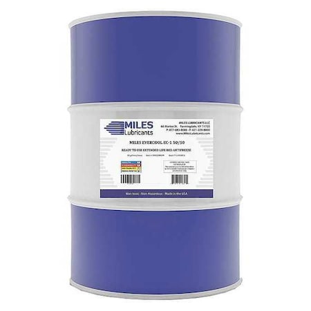 Ext Life Red Antifreeze, 50/50, 55gal, Drum MPN:M002000509