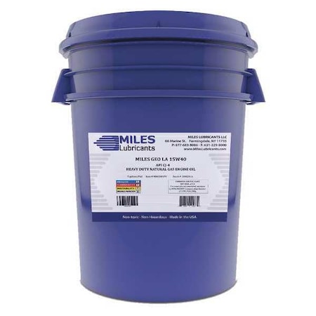 Natural Gas Engine Oil, 15W-40, 5 Gal. MPN:M00200199