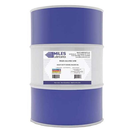 Heavy Duty Diesel Engine Oil, 30W, 55 Gal., Drum MPN:M00200401