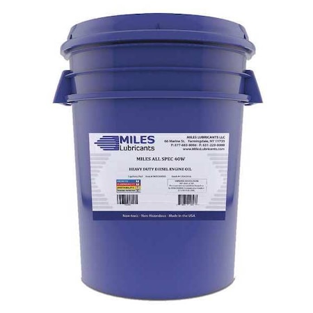 Heavy Duty Diesel Engine Oil, 40W, 5 Gal., Pail MPN:M00200503