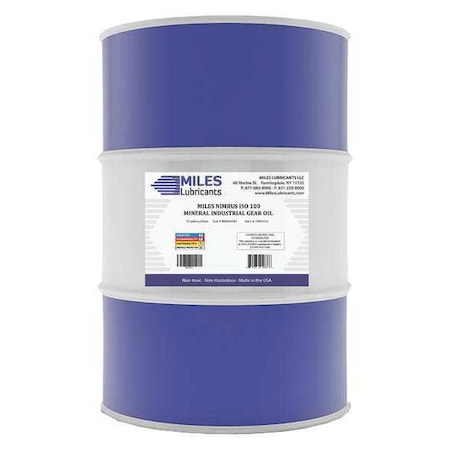 55 gal Gear Oil Drum 100 ISO Viscosity, 85W SAE, Amber MPN:M00600201