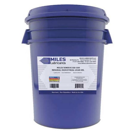 5 gal Gear Oil Pail 100 ISO Viscosity, 85W SAE, Amber MPN:M00600203