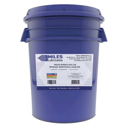 5 gal Gear Oil Pail 220 ISO Viscosity, 90W SAE, Amber MPN:M00600403
