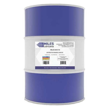 55 gal Gear Oil Drum Not Specified ISO Viscosity, Not Specified SAE, Yellow MPN:M00600601