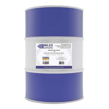 SB Motor Oil, 15W-40, Synthetic, Heavy Duty, 55 Gal. MPN:MSF200101