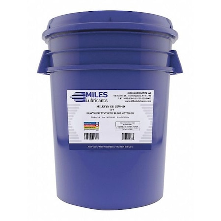 SB Motor Oil, 15W-40, Synthetic, Heavy Duty, 5 Gal. MPN:MSF200103