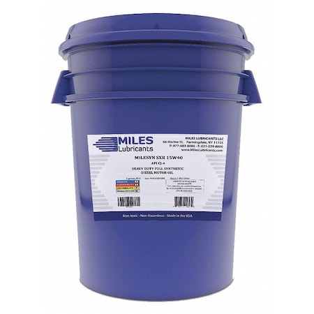 Diesel Motor Oil, 15W-40, Synthetic, 5 Gal. MPN:MSF200203