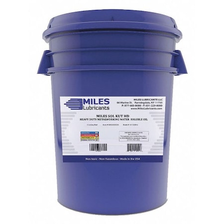 Water Soluble Cutting Fluid, 5 gal., Pail MPN:MM2000503
